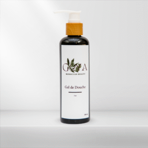 Gel douche bio Goya au parfum Oud pour nettoyer, hydrater et sublimer la peau, soins corps naturels et écoresponsables.