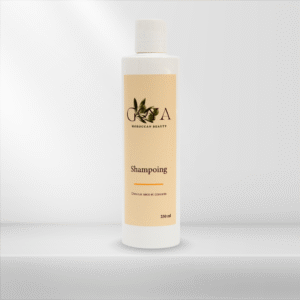 Shampoing bio Goya pour cheveux secs et cassants, nourrissant et réparateur, soins cheveux naturels et écoresponsables.